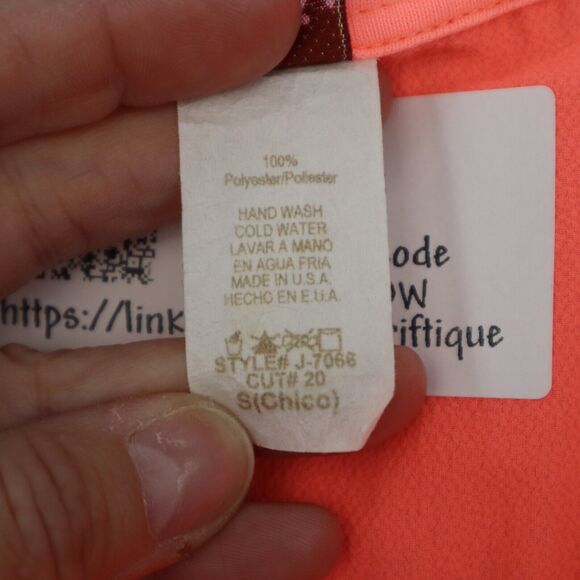 Coco Avante Romper Womens S Orange Sleeveless V Neck Ruffled Hem Casual Outfit - Picture 3 of 16